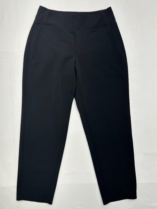 Athleta Pants - Athleta Womens Black Ankle Pants Size 2 Petite Stretch Pull-On Tapered Fit